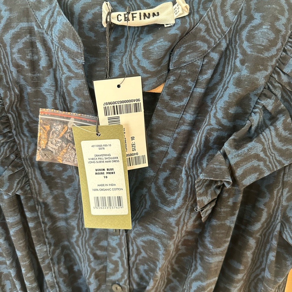 Cefinn NWT Blue Long Sleeve Dress - Picture 4 of 5